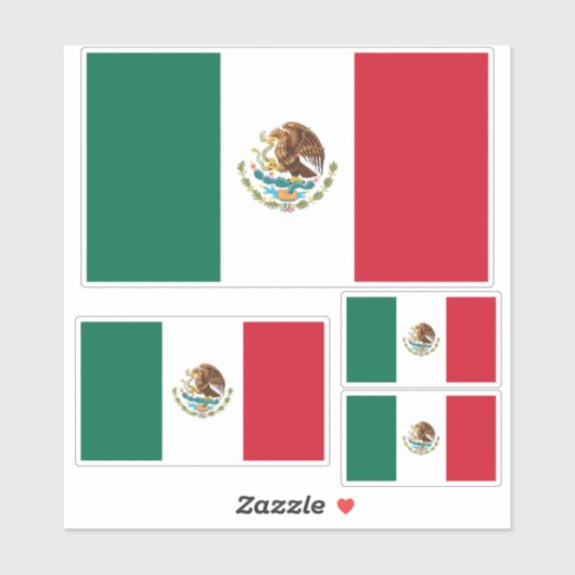 Mexicaanse vlag - vlag van Mexico Sticker (Vel)