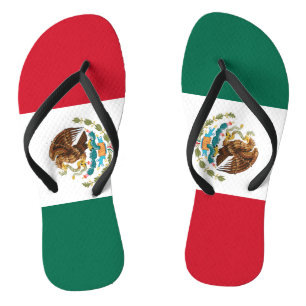 Mexicaanse vlag - vlag van Mexico Teenslippers