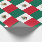 Mexicaanse vlag - Vlag van Mexico Wrapping Paper Cadeaupapier (Hoek)