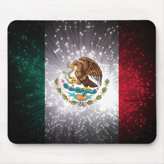 Mexicaanse vlag vuurwerk muismat (Voorkant)