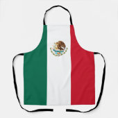 Mexicaanse vlagafhankelijke dag Mexico Schort (Voorkant)