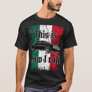 Mexicaanse vlagdrager lage Rider 3 Wielin Aangepas T-shirt