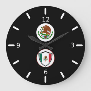 Mexicaanse vlaggen grote klok
