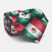 Mexicaanse vlaggen stropdas (Opgerold)