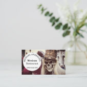 Mexicaanse voedseldag van dode restaurants visitekaartje (Staand voorkant)