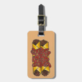 Mexicaanse voedselzwarte Bean Enchiladas Tex Mex F Bagagelabel (Voorkant verticaal)