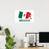 Mexicaanse Voetbal Poster (Thuiskantoor)