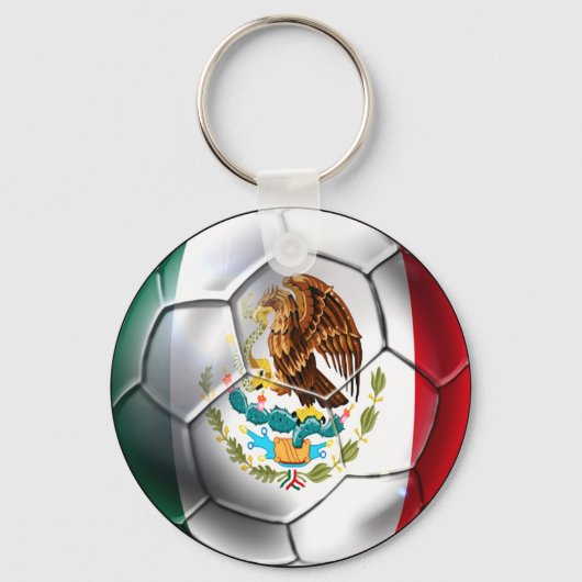 Mexicaanse voetbal sleutelhanger voor Mexicaanse f (Voorkant)