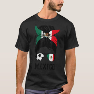 Mexicaanse Vogelboot Mam Bun Mexico Flag T-shirt