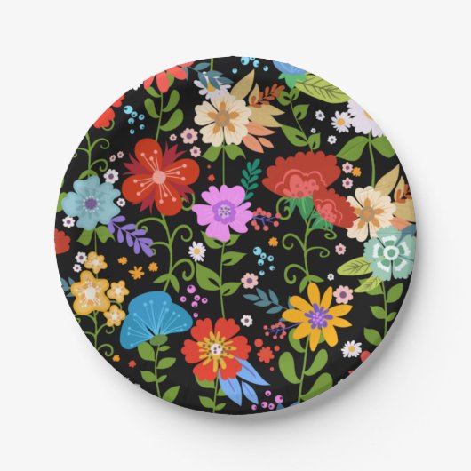 Mexicaanse volks kunst bruiloft papieren bordje (Voorkant)