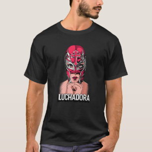 Mexicaanse Vrouw worstelaar Chingona Lucha Libre L T-shirt
