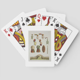 Mexicaanse wapens (kleurenlitho) speelkaarten