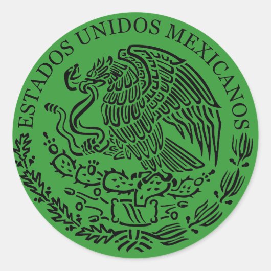 Mexicaanse wapenstilstand ronde sticker (Voorkant)