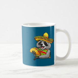 Mexicaanse wasbeer cinco de mayo grappig schattig koffiemok