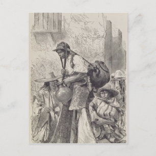 Mexicaanse waterdrager briefkaart