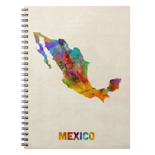 Mexicaanse Waterverf Map Notitieboek (Voorkant)