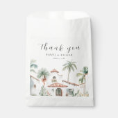 Mexicaanse Waterverf Palm Tree Bedankt Bedankzakje (Voorkant)