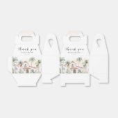 Mexicaanse Waterverf Palm Tree Destination Wedding Bedankdoosjes (Uitgevouwen)