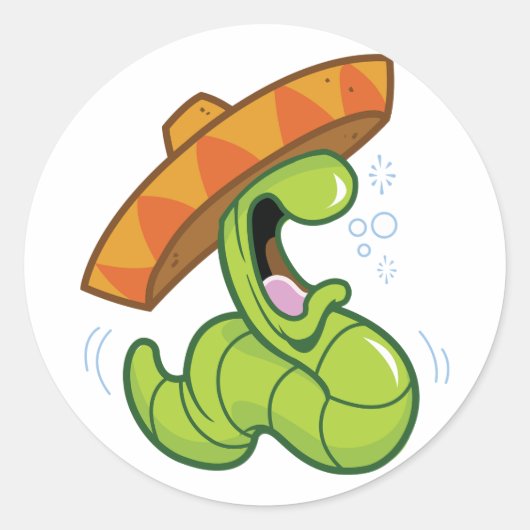 Mexicaanse Worm Stickers (Voorkant)