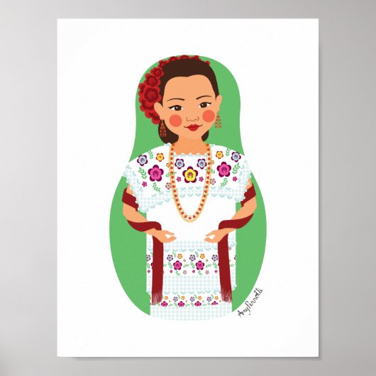 Mexicaanse, Yucatan Matryoshka Poster (Voorkant)