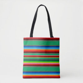 Mexicaanse Zarape Serape Streep Tote Tas