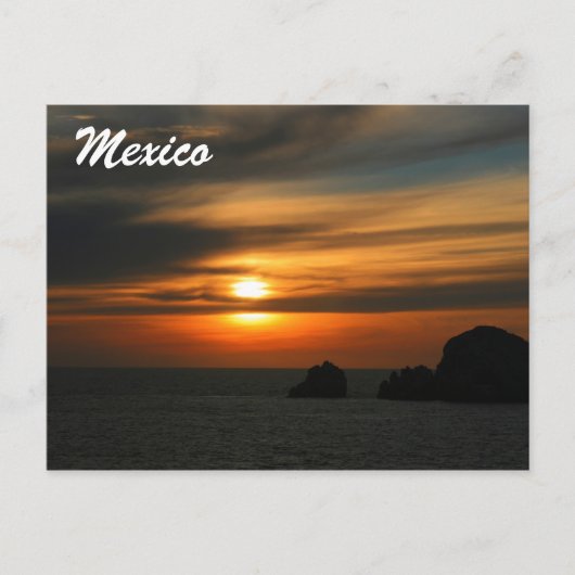 mexicaanse zonsondergang briefkaart (Voorkant)