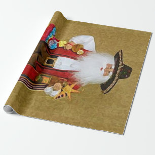 Mexicaanse Zuidwestelijke Zuidwestelijke Sinterkla Cadeaupapier