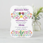Mexicain FIESTA Invitation Folk Fleurs N'IMPORTE Q (Debout devant)