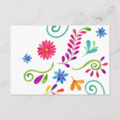 mexicaine Fiesta Détails du Mariage Carte de boîti (Dos)
