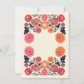 Mexicaine Fiesta Folkart Floral invitations de mar (Dos)