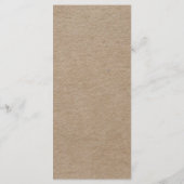 mexicaine Fiesta menu éléments faux papier kraft (Dos)