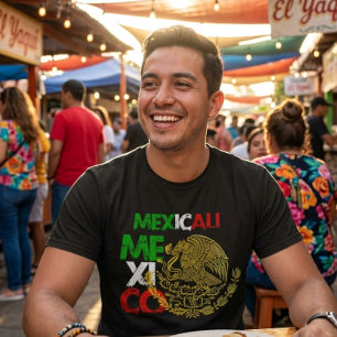 Mexicali Mexico trots T-shirt met adelaar embleem