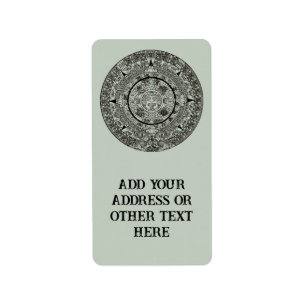 Mexican Aztec Sun Stone Mayan Calendar 1 Etiket