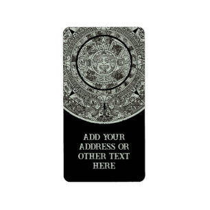 Mexican Aztec Sun Stone Mayan Calendar 1 Etiket