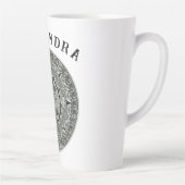 Mexican Aztec Sun Stone Mayan Calendar 1 Latte Mok (Rechts)