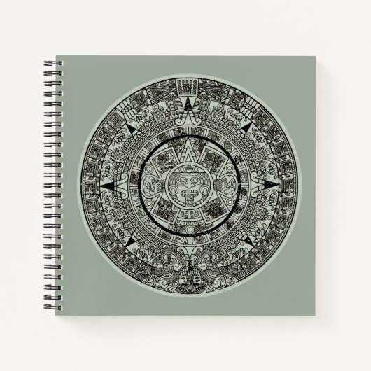 Mexican Aztec Sun Stone Mayan Calendar 1 Notitieboek (Voorkant)