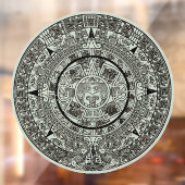 Mexican Aztec Sun Stone Mayan Calendar 1 Raamsticker (Vel 2)