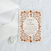 Mexican Beige Terracotta Wedding Invitation