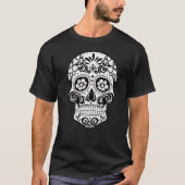 Mexican Black and White Skull T-Shirt (Devant)