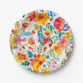 Mexican Bright Floral Fiesta Paper Bord (Voorkant)
