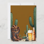 Mexican Cactus Desert Cowboy Spanish Birthday Kaart (Achterkant)