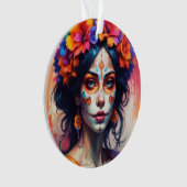 Mexican Catrina watercolor (devant)