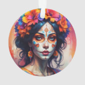 Mexican Catrina watercolor (dos)