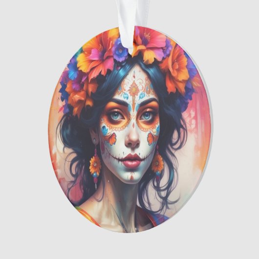 Mexican Catrina watercolor (devant)