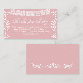 Mexican Cielito Lindo Baby Shower Books for Baby Informatiekaartje