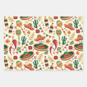 Mexican Cinco De Mayo Pattern  Inpakpapier Vel (Voorkant 3)