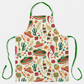 Mexican Cinco De Mayo Pattern  Schort (Voorkant)