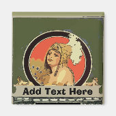 Mexican Cleopatra Tile voegt naam toe Magneet (Voorkant)