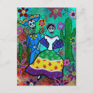 MEXICAN COUPLE DANCING BRIEFKAART