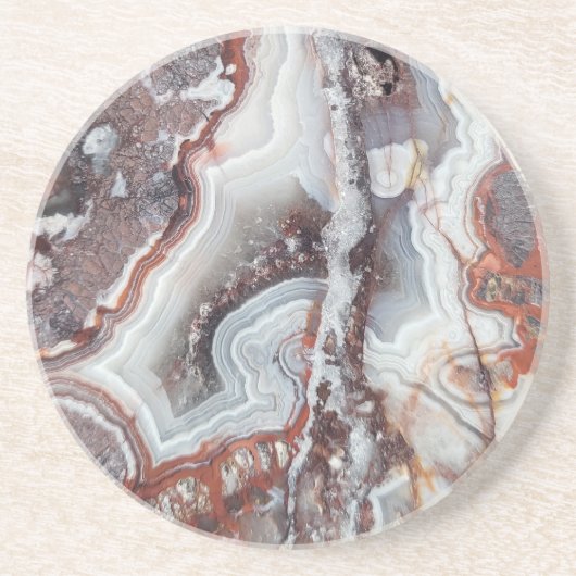 Mexican Crazy Lace Agate Sandstone Onderzetter (Voorkant)